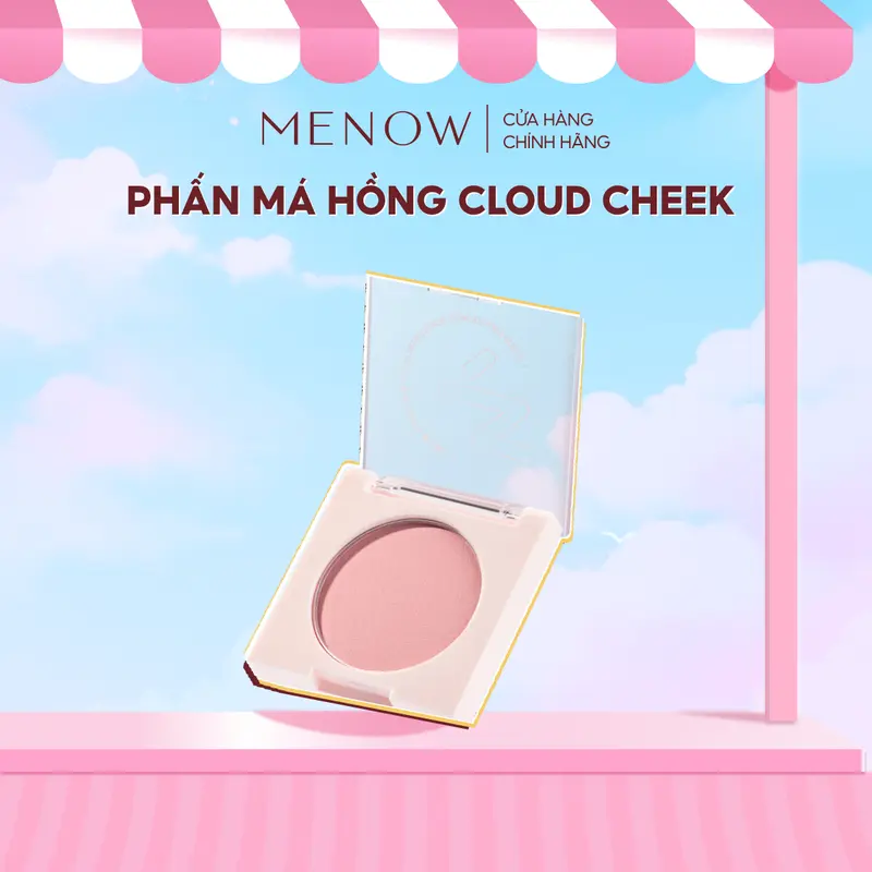 Phấn má hồng ngọt ngào, tự nhiên Menow Cloud Cheek tiện dụng 4.5gr 0