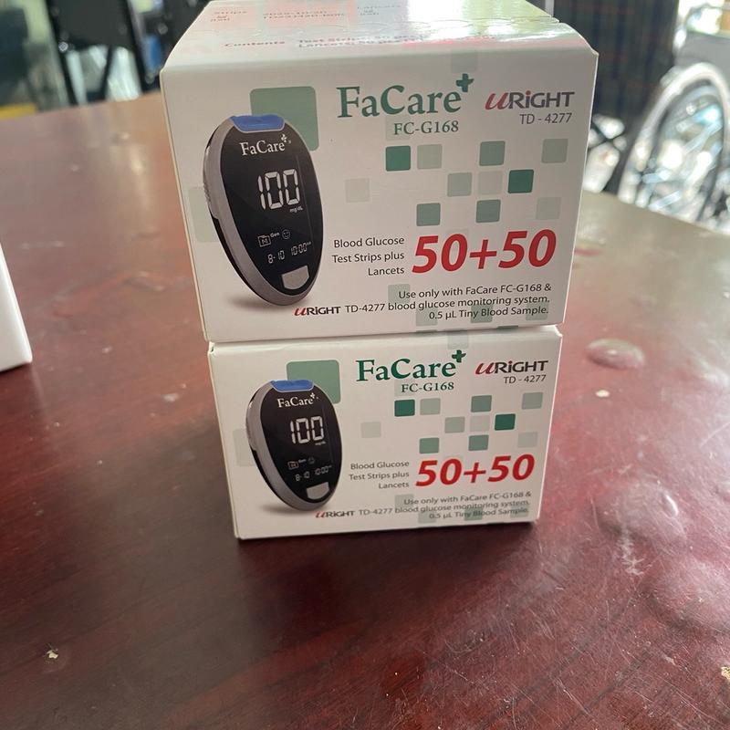 Que Test  faCare 50 test + 50 kim cho máy đo tiểu đường faCare 4