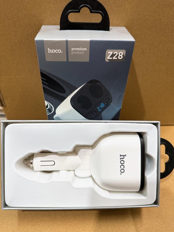 Cốc Sạc Xe Ô Tô Hoco Mã Z28 Kèm 2 Tẩu Sạc Chuẩn 2,4a  Phụ Kiện Hổ Trợ Sạc Nhanh Cho Ô Tô Và Điện Thoại 3