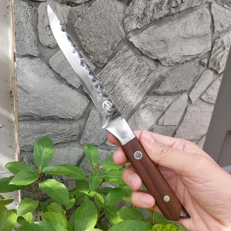 Dao Lọc Thịt Cá Dài 26cm Cán Gỗ, dao làm bếp chống rỉ, dao pha lóc thịt heo 3