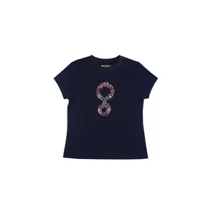 Greenlight Women's T-Shirt Short Sleeve Slim Fit Cotton Logo Mizune H131124