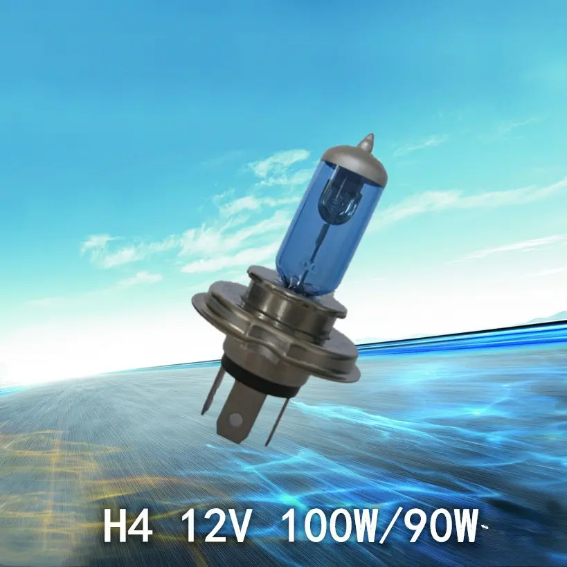 Đèn pha ô tô, bóng đèn sợi đốt thạch anh siêu trắng, H4, 12v100 / 90W, P43t
