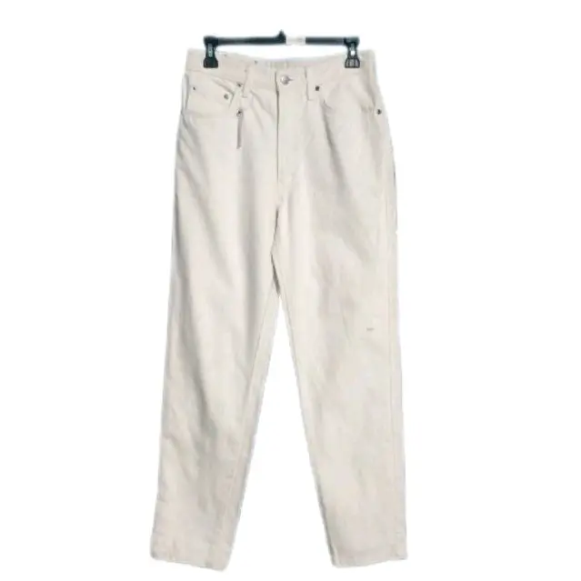 Celana chinos Broken white Slim-fitting Katun /highwaist / kerja