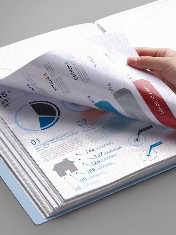 Túi lá đựng tài liệu, bìa lá có nắp gài tiện lợi, file tài liệu 20/ 30/ 40/ 60/ 80/ 100 lá vpp Stubee 4