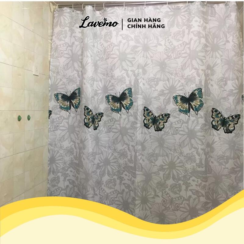 Product Introduction of Rèm Phòng Tắm Chống Thấm Nước Đẹp 100% Polyester Họa Tiết Bướm Sang Trọng HT-BUOM 46
