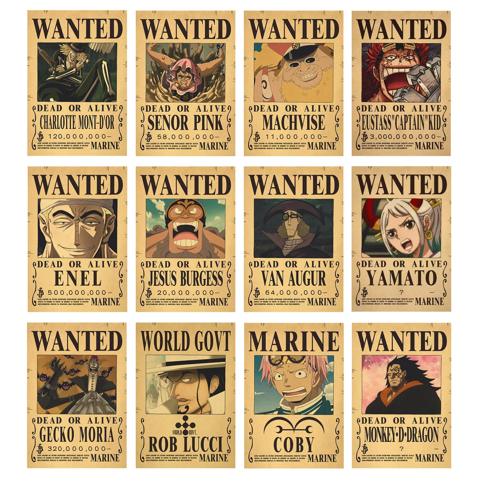 โปสเตอร์ชิ้นเดียว การพิมพ์ที่ชัดเจน สี่เหลี่ยมผืนผ้า ตกแต่ง อะนิเมะญี่ปุ่น Luffy Bounty ตกแต่งห้องนอนสำหรับบาร์