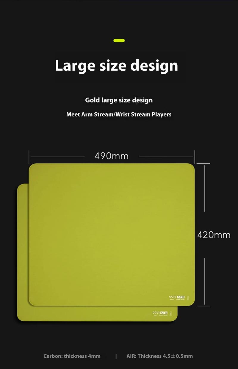 Product Introduction of ATK 99G Mouse Pad E-Sport Special for FPS Gaming Sunken Edge XSOFT Balanced Polyurethane Anti-slip Base Match Artisan Zero 99g mouse  pads 24