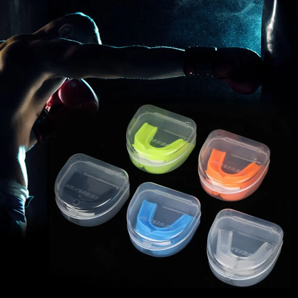 1PC Double-Layer EVA Tooth Guard Basketball Boxing Sanda Taekwondo Anti-Bite Anti-Wear Tooth Guard #468750