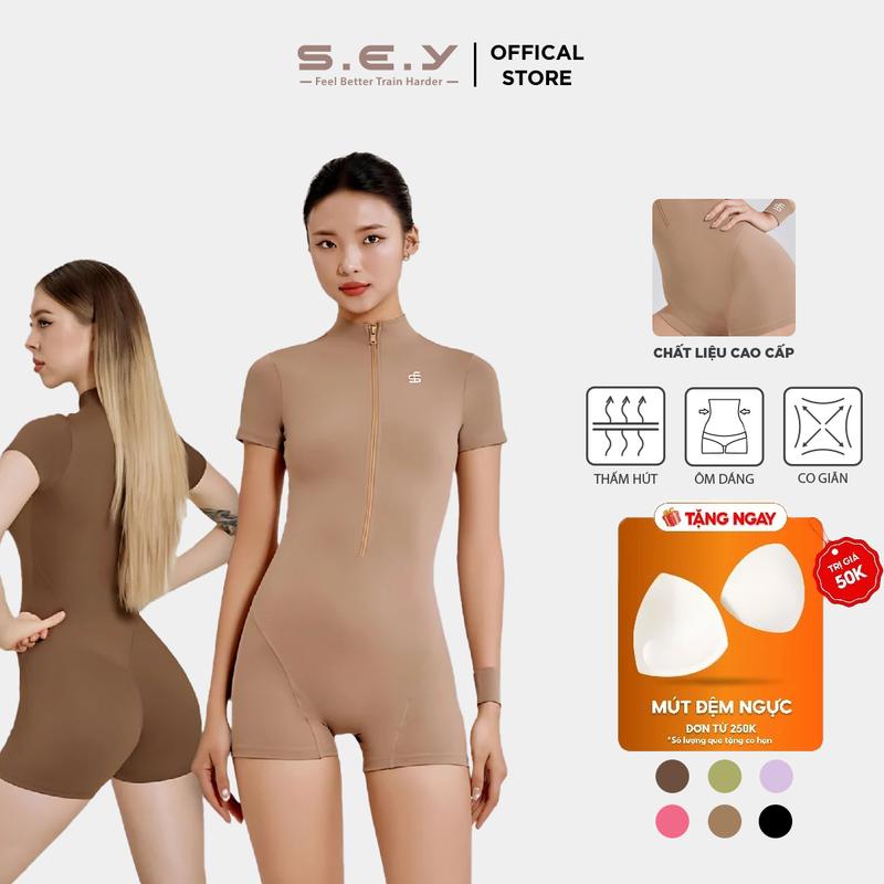 Bộ đồ tập thể thao Sport Chạy Bộ SEY JUMP ROMPER cao cấp co giãn 4 chiều