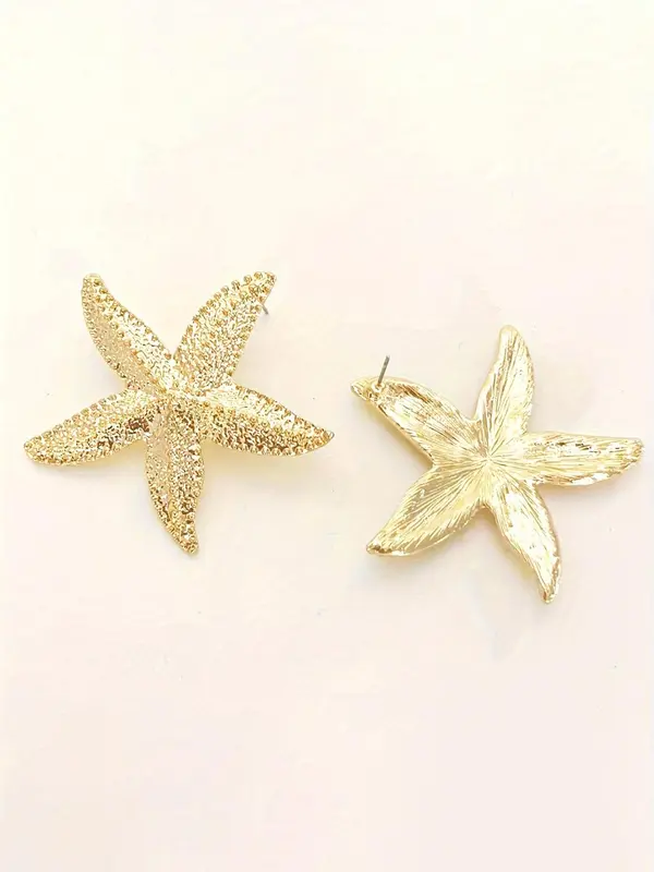 Starfish Design Stud Earrings, Fashionable Jewelry for Women, Daily Clothing Decor, Trendy All-match & Exquisite Jewelry for Birthday Gift 5