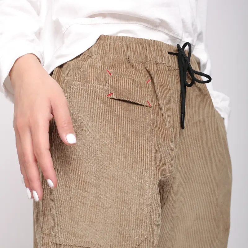 Quần baggy nhung ống suông Nữ Ong Pants 4