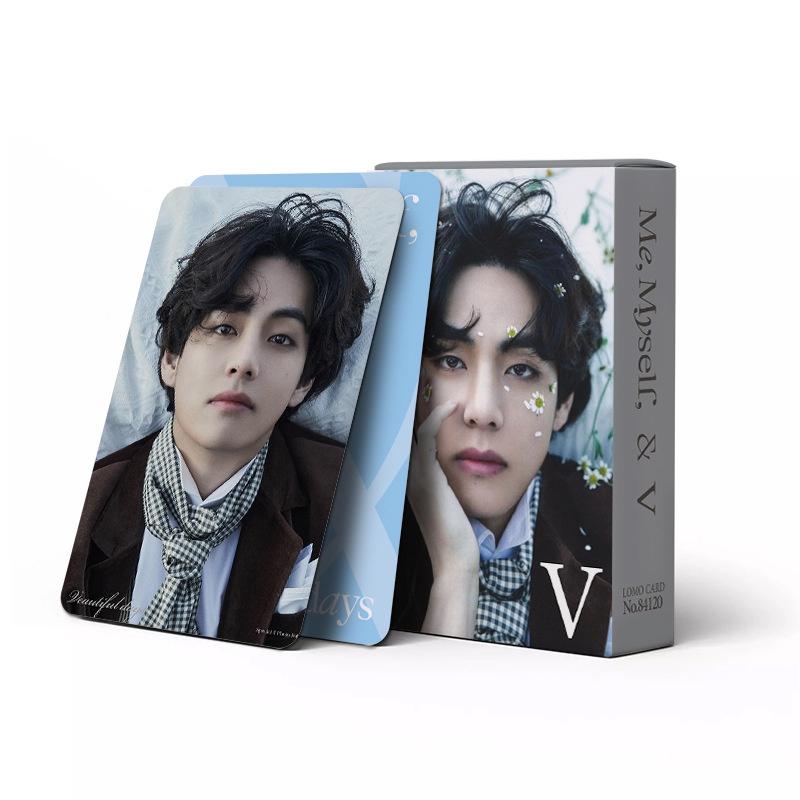 Thẻ Lomo Solo, 60 Cái / hộp, Nhóm Nhạc BTS V và SUGA, Album Đường Đến D-DAY, Thẻ JHOPE SUGA J-HOPE, Kim Tae Hyung Bưu Thiếp, Thiết Kế Bản Thân 7