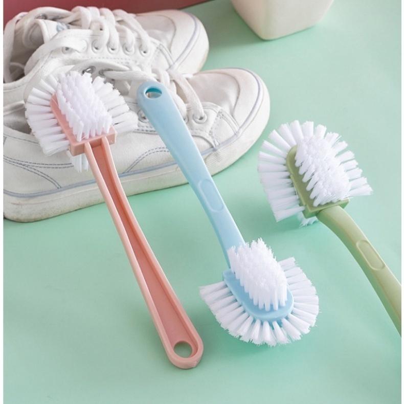 Cây cọ vệ sinh giày dép 3 ĐẦU - Bàn chải vệ sinh giày dép 0