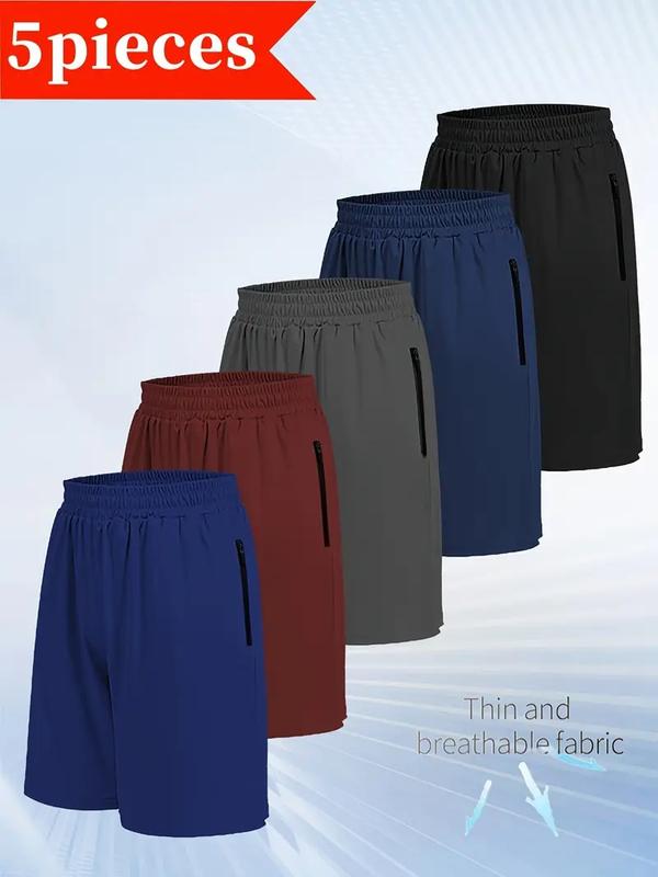 5 PIECE MEN'S QUICK DRY SPORTS SHORTS WITH ELASTIC DRAWL WAIST - TikTok ...