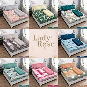 Lady Rose - Sprei FITTED Queen (160x200) Terlaris pilihan A