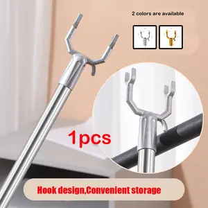 Tongkat Jemuran Pengait Baju / Tongkat Hanger Gantungan Baju Aluminum /Pakaian Tongkat Hanger Bisa Pengait