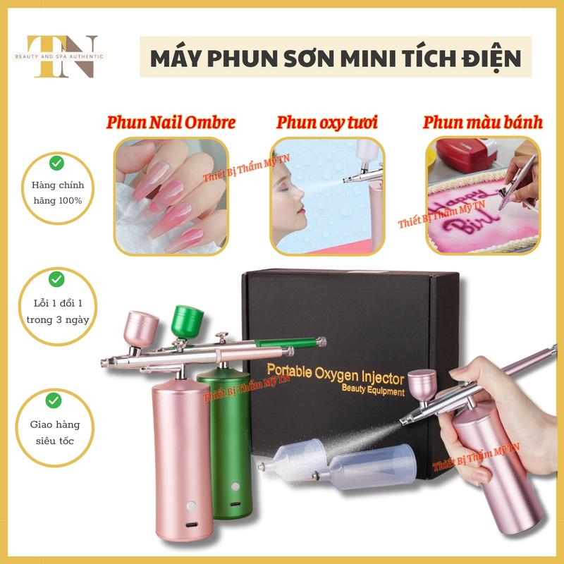 [Tích điện] Máy phun sơn Nail Ombre, phun oxy | Máy phun oxy mini cầm tay