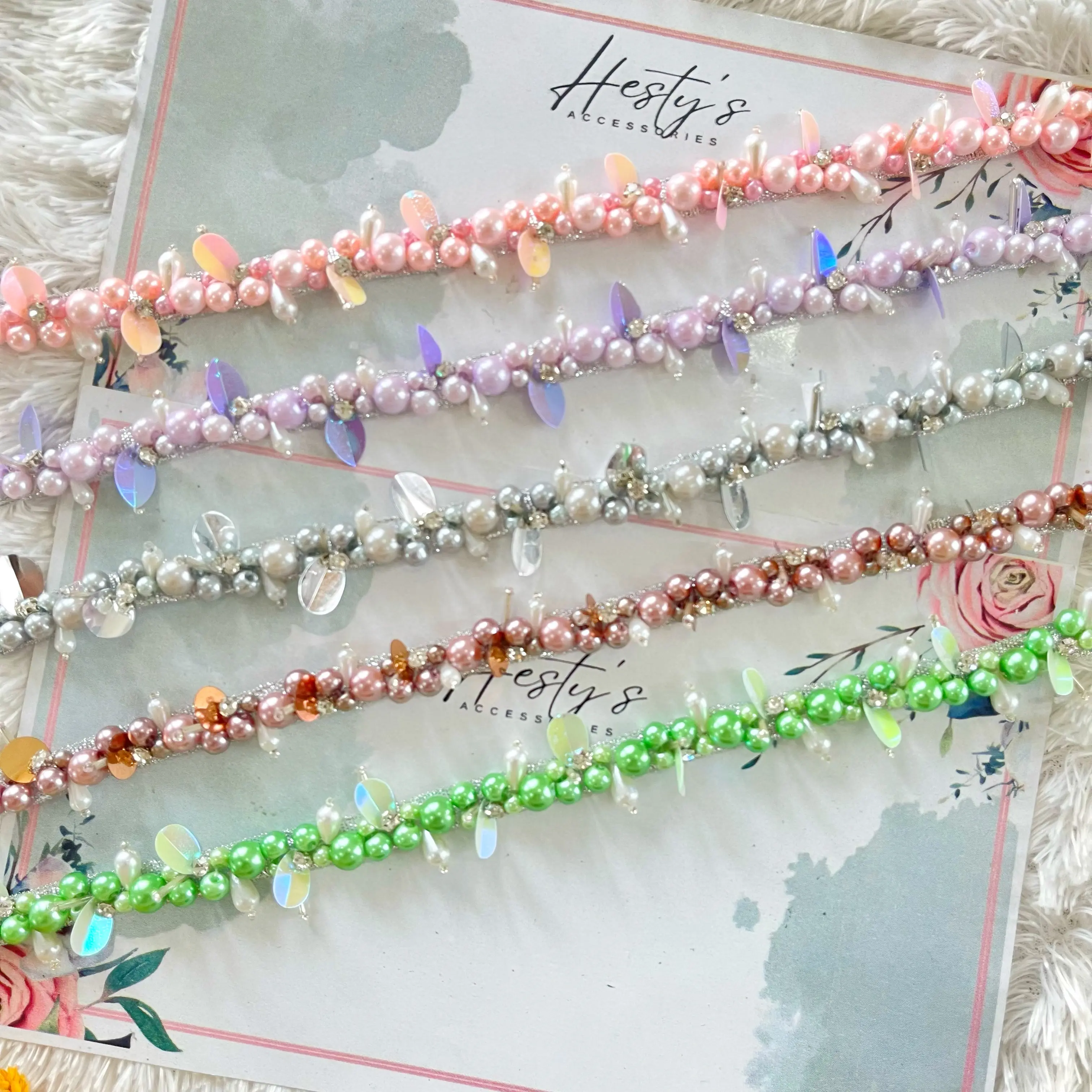 Payet Rangkai Mutiara HN12/Bisa Custom Warna