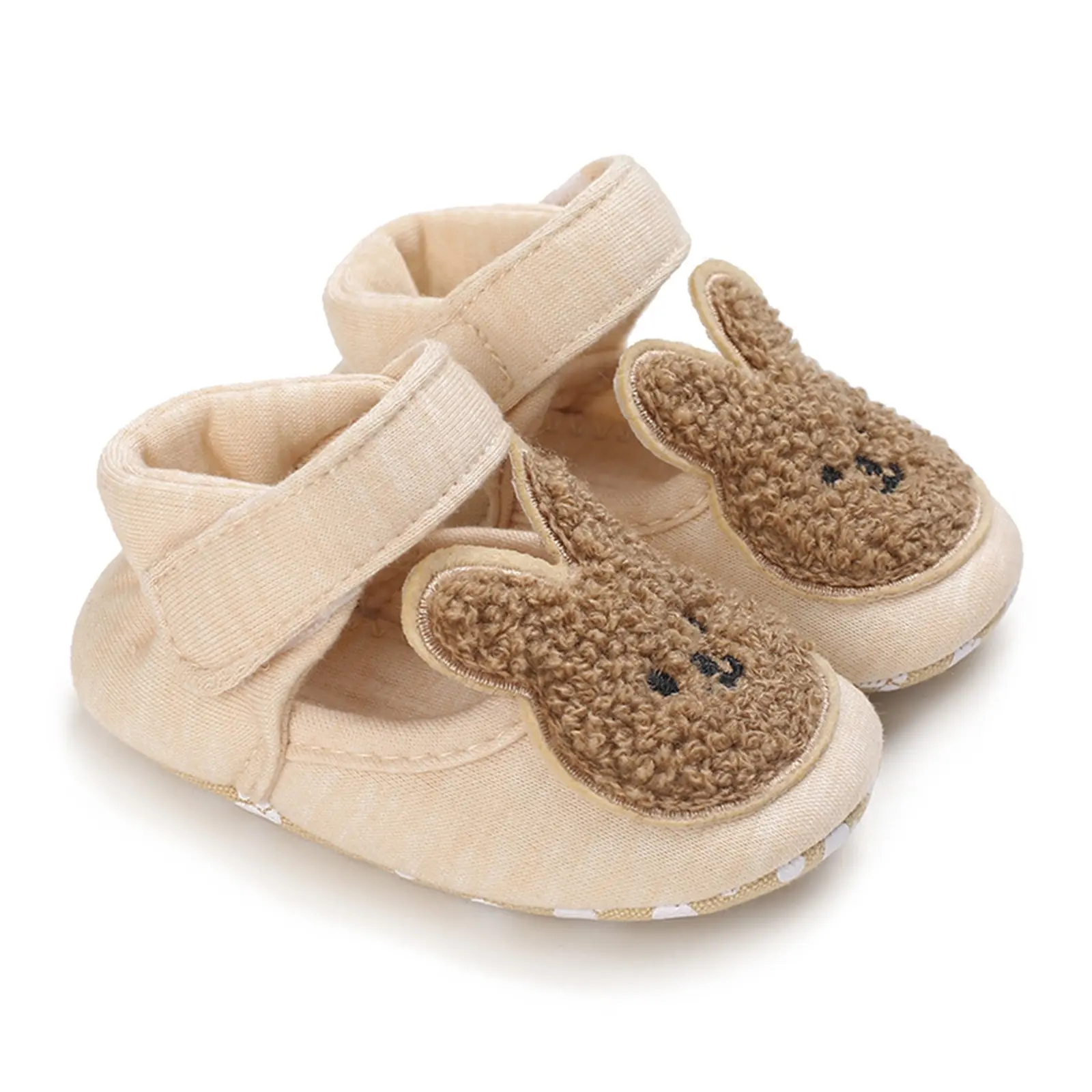 Infant Baby Breathable Shoes for Spring Autumn, Cartoon Bear/Rabbit Shape Non-Slip Sole Shoes, 0-12 Months