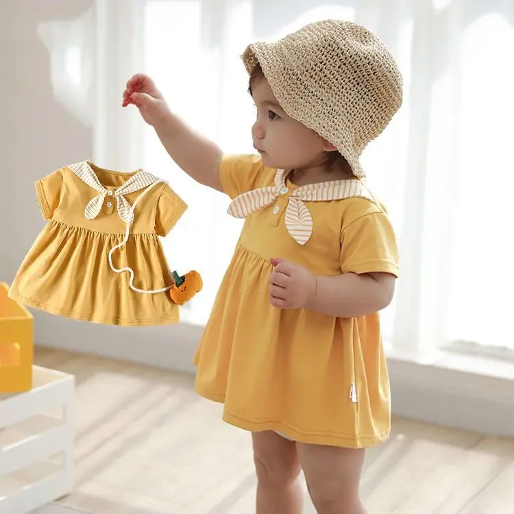 Váy Mùa Hè Cotton, Cho Bé Gái, ngắn Tay, Phong Cách Hàn Quốc, Váy Công Chúa, Váy Trẻ Em, Hàng Mới Về 2023, Thích Hợp Cho Bé Gái