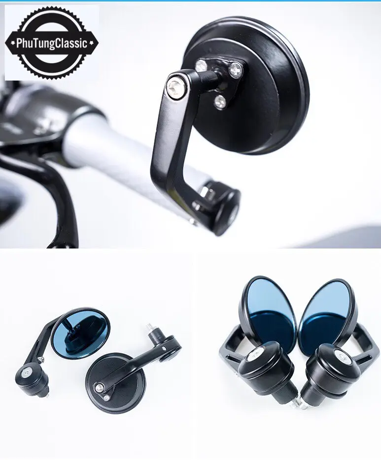 Gương gù tròn mặt kính classic , độ mọi loại xe classic, cafe racer...( giá 1 đôi )