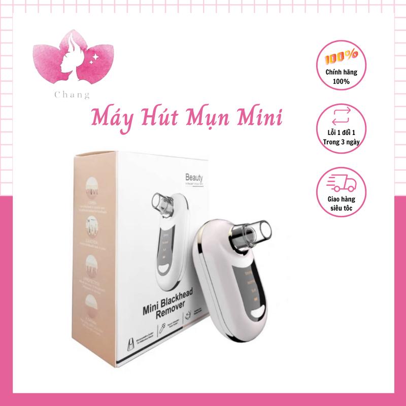 Máy Hút Mụn Cầm Tay Mini Tích Điện, Hút Mụn Đầu Đen Mụn Cám Sợi Bã Nhờn Nữ Skincare vacuum  blackhead remover