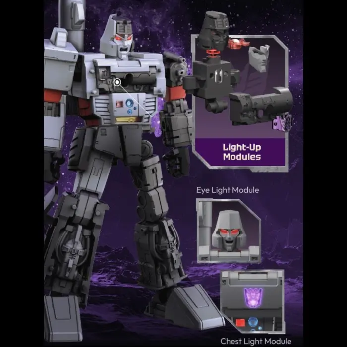 Blokees Figures Transformers Action Edition 02 G1 Megatron Model Kits 40 Years 6