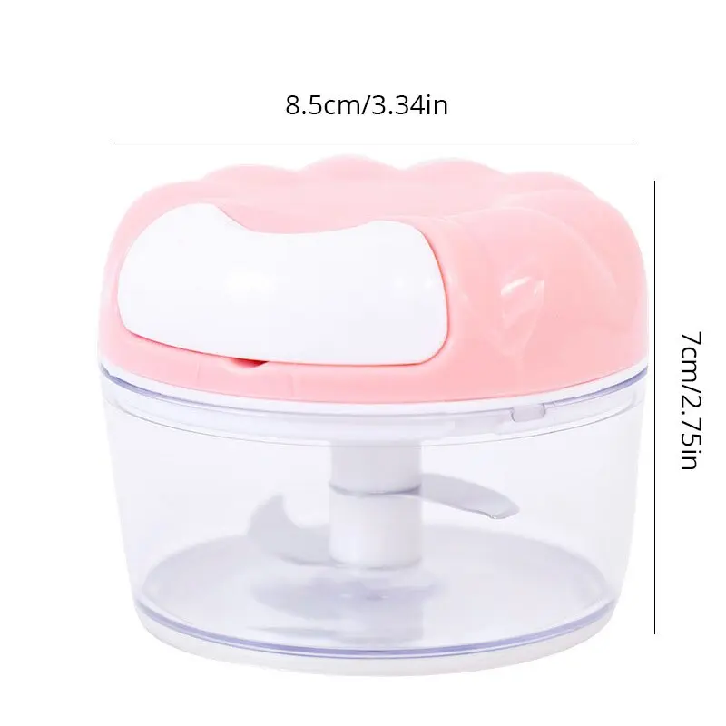 Máy nghiền tỏi thủ công, 1pc, Xanh Biển/ màu hồng, kéo tay, nhà bếp, Loại gia dụng, máy xay tỏi om, tỏi băm, Đồ dùng nhà bếp 5