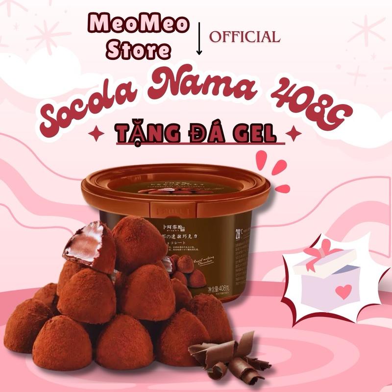 Socola Nama Hộp 408gram Quà Tặng Noel Chocolate Socola Truffles Hình Nấm Hộp 80 Viên Ăn Vặt MeoMeo Snack Food Vị Ngọt Nhẹ Nhàng Kèm Đắng Nhẹ