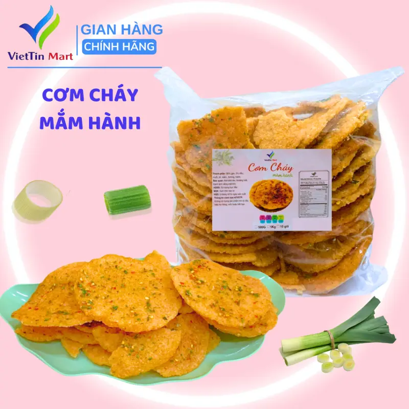 Cơm cháy mắm hành siêu ngon cay nhẹ_1KG VietTin Mart 0