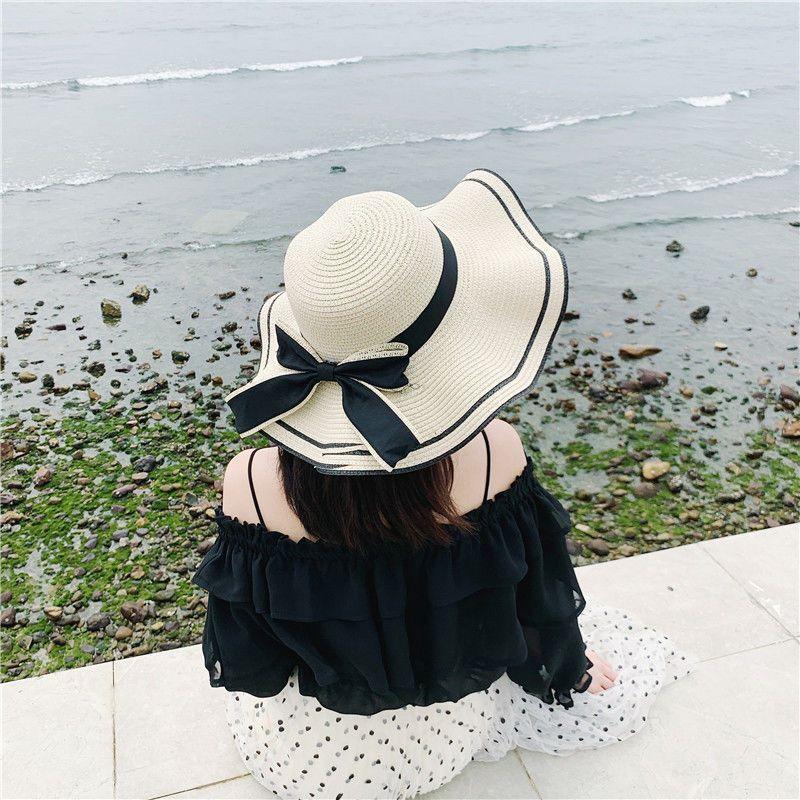 Mũ Chống Nắng Mùa Hè, Mũ Rơm Nữ, Phong Cách Hàn Quốc, Thích Hợp Đi Biển Bờ Biển, Trăm Chống Nắng, Bán Chạy, Bán Chạy, Bán Chạy 3