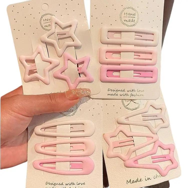 Mái Em Bé, Kẹp Trán, Tóc Gãy, Kẹp Bb Dễ Thương,  Đội Đầu, Phụ Kiện Tóc Cho Bé Gái, Kẹp Tóc Người Nổi Tiếng Trên Internet Cho Trẻ Em, Băng Đô Nhựa Nhân Vật Hoạt Hình, Băng Đô, Ghim Cài Tóc Kem