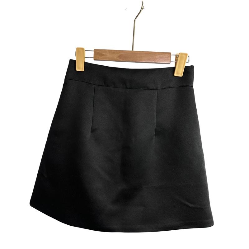 [CÓ BIGSIZE] Chân Váy CV4 Chữ A Vải Tafta Có Quần Bảo Hộ Form Siêu Đẹp Nữ Women Đen Nữ Women