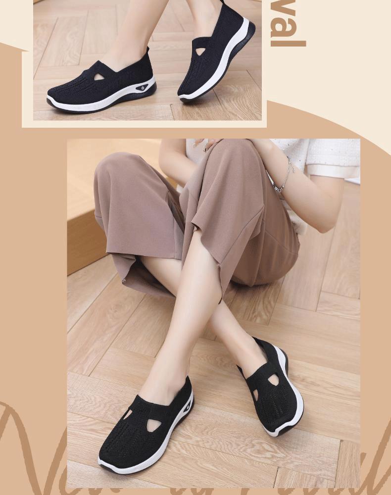 Product Introduction of Cross-Border Dropshipping Mom Shoes Summer Breathable Sandals Non-Slip Soft Sole Elderly Shoes Women Casual Shoes Middle-Aged and Elderly Walking Shoes 5
