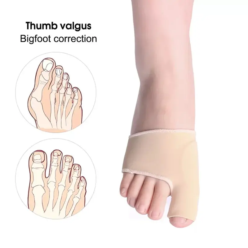 2PCS PELINDUNG JEMPOL KAKI HALLUX VALGUS BUNION CORRECTOR ORTHOTICS 4