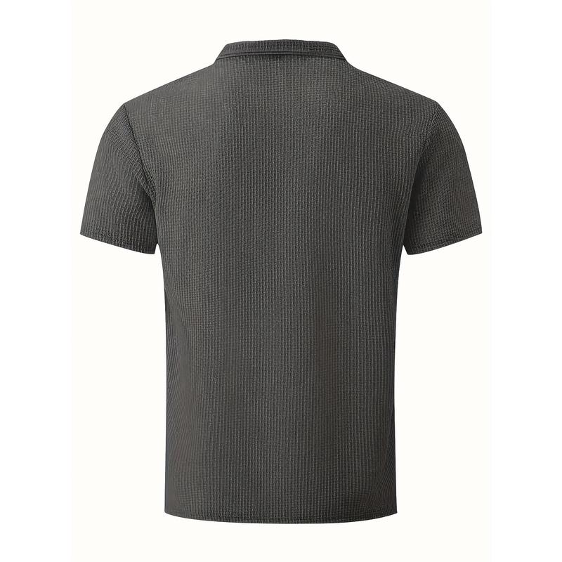 Men's Casual T-Shirt - Moisture-Wicking, Breathable, Lightweight Polyester & Spandex, 1pc, Short Sleeves, Solid Black Menswear Top women's  running  shorts squat  suit juventus  third  kit badminton  outfit basketball  shorts baggy  compression  shirt sau 4