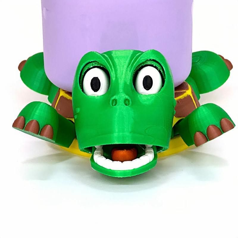 Turtle Design Cup Holder, 1 Count Creative Turtle Design Cup Coaster, Drink Cup Holder for Home Office Desk, Gift for Friend & Family 2