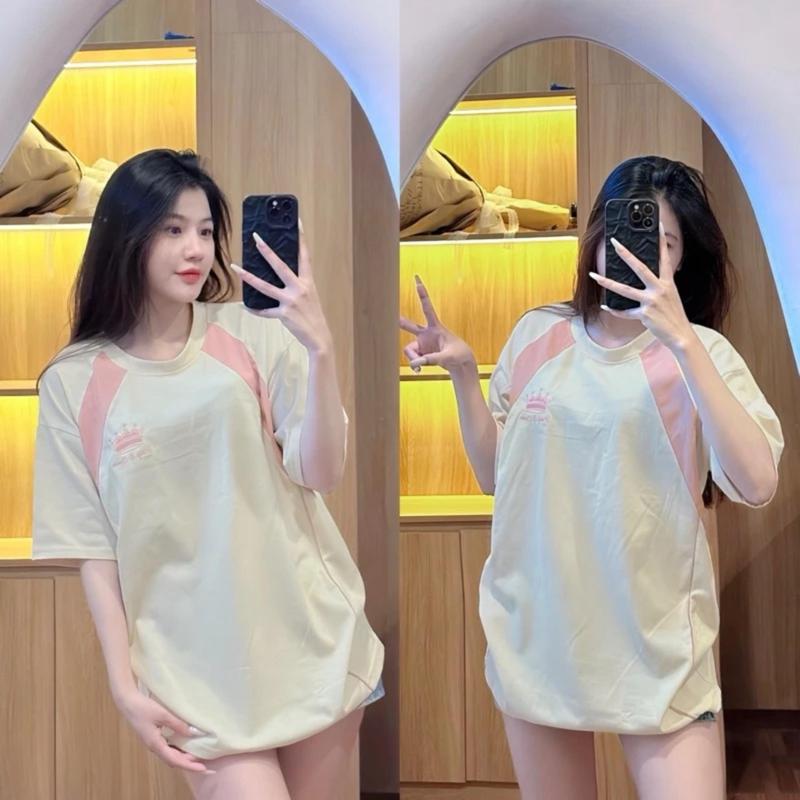 Áo phông in Vương miện vải cotton khô tay lỡ Form rộng(MỎNG NHẸ, GIÁ RẺ,BÌNH DÂN) hot trend Top Women 4
