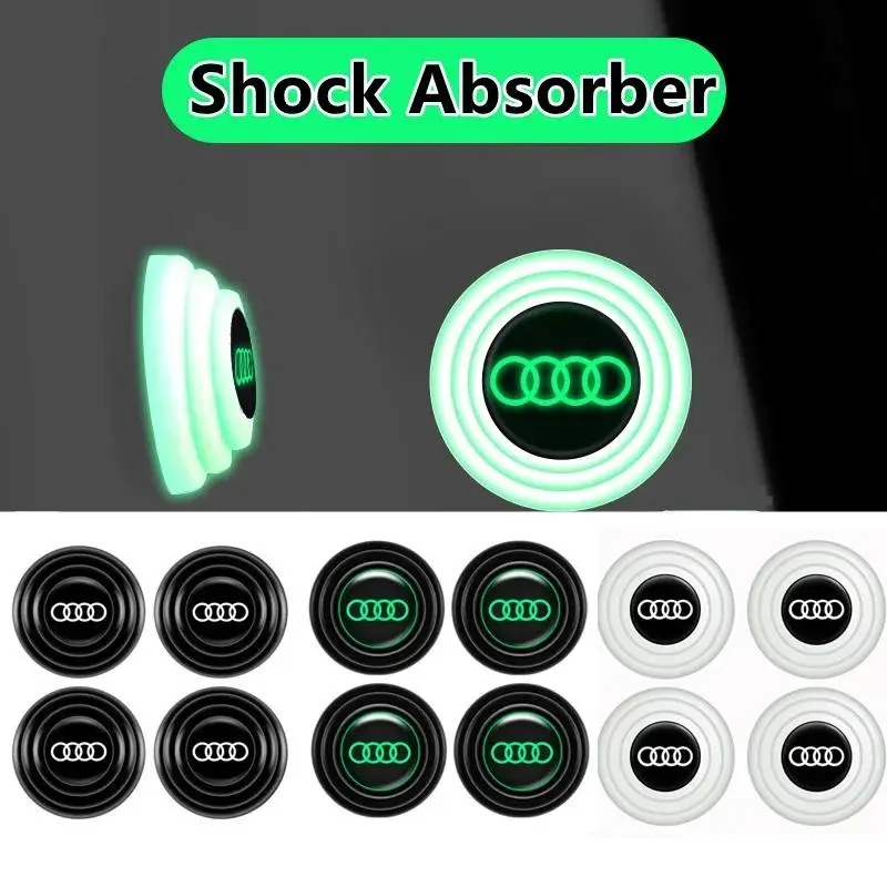 12Pcs Audi Car Door Absorber Gasket Soundproof Shockproof Pad Sound Insulation Anti-collision Buffer Sticker