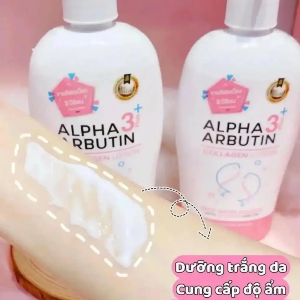 Sữa Dưỡng Thể Trắng Da, Dưỡng ẩm Alpha Arbutin 3 Plus Collagen Lotion 500ml