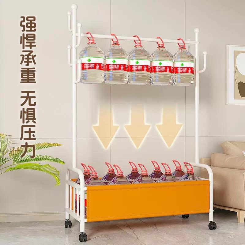 Product Introduction of Household Floor Hanger with Basket with Wheels Movable Bedroom Hanger Indoor Storage Clothes Hanger Storage Coat Rack 8