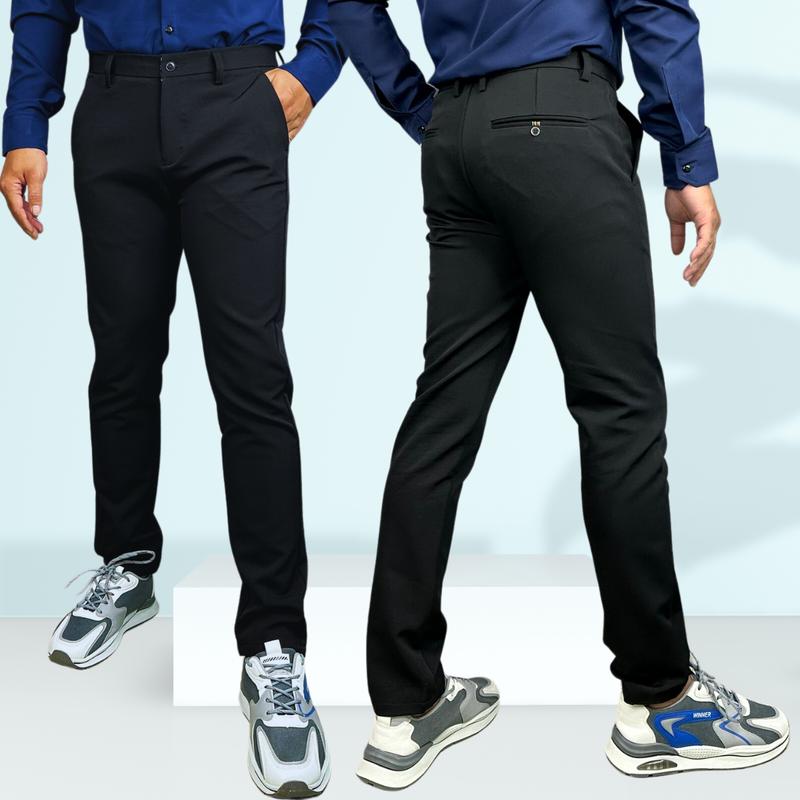 Quần Tây Nam - Quần Âu Nam Cao Cấp Công Sở Dáng Ôm Chuẩn Vải Lụa Cao Cấp Chất Cotton Co Giản 4 Chều Mền Mại Mịn Màng-Xưởng may tấn Nguyễn