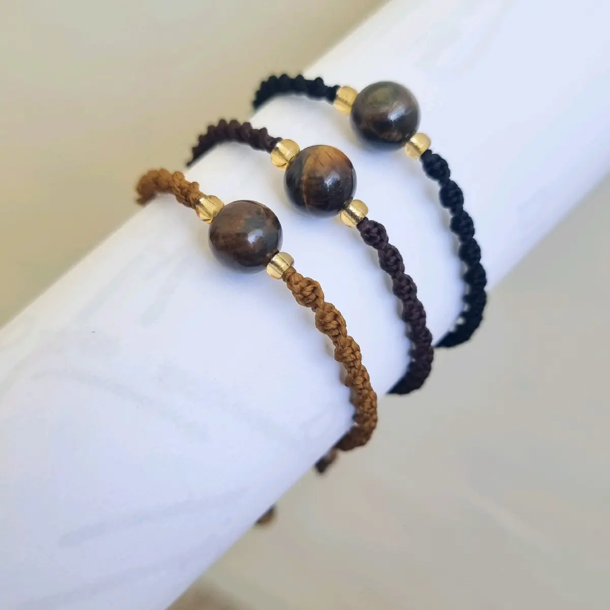 Gelang tali batu tiger eye