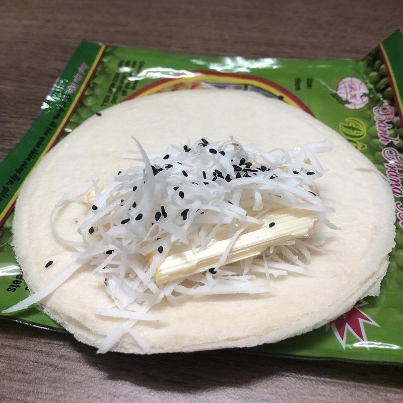 ￼100 Vỏ bánh tráng đậu xanh cuốn chả giò giòn xốp 18cm