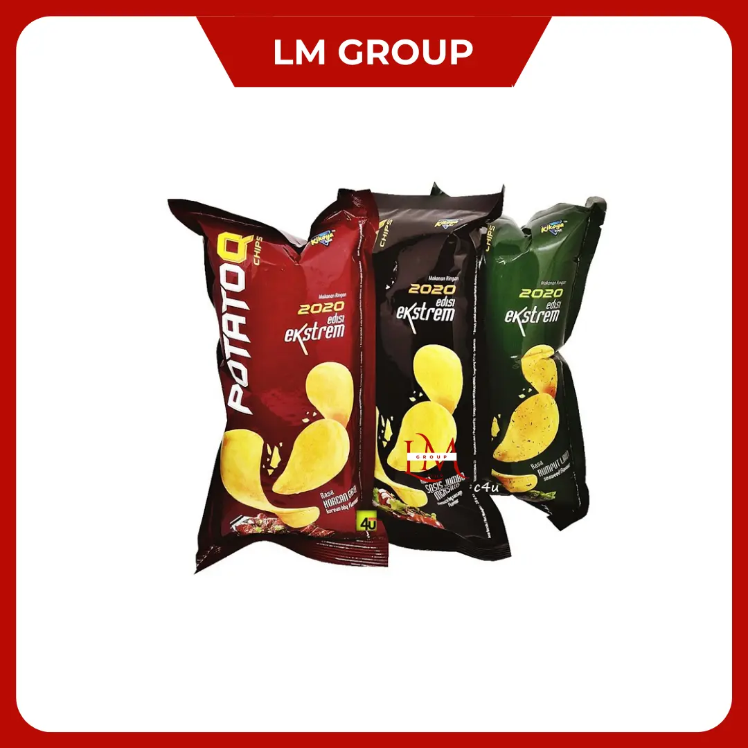 Potato Q Chips 1 Pack Isi 10 pcs @28gr LM Snack