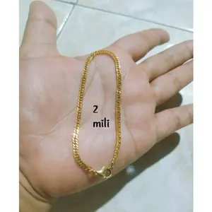 gelang Rante Titanium Asli warna Awet Anti luntur Anti Hitam selamanya Bracelets