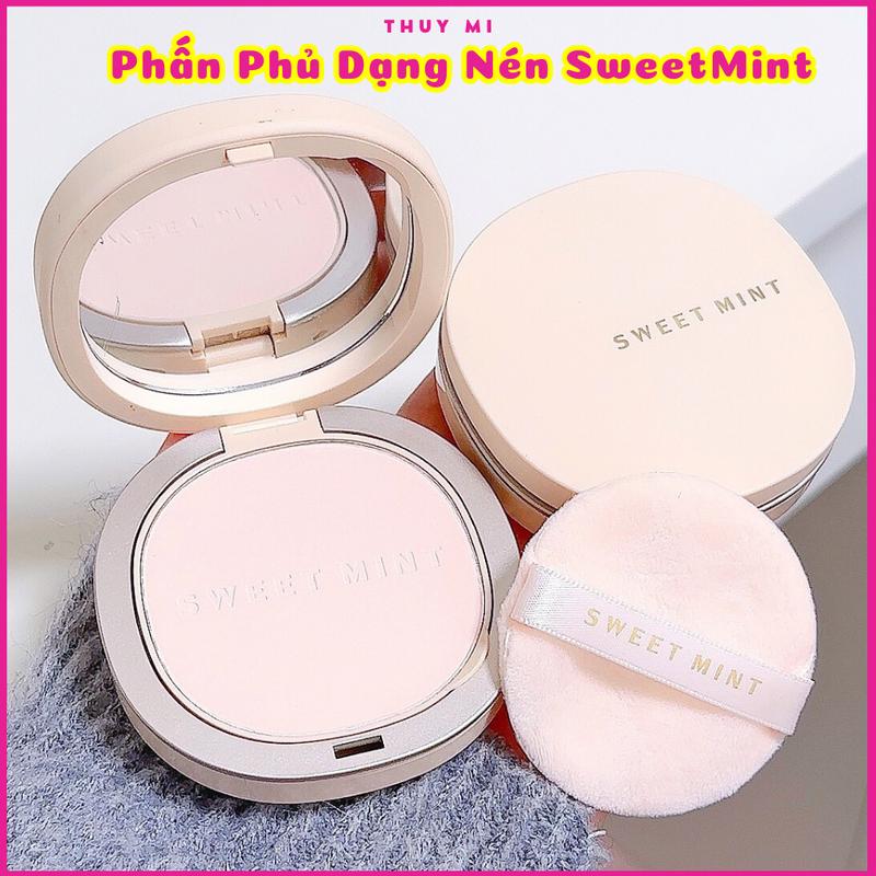 Phấn phủ Dạng Nén Sweet Mint lâu trôi kháng nước kiềm dầu Pressed Powder KF24011902