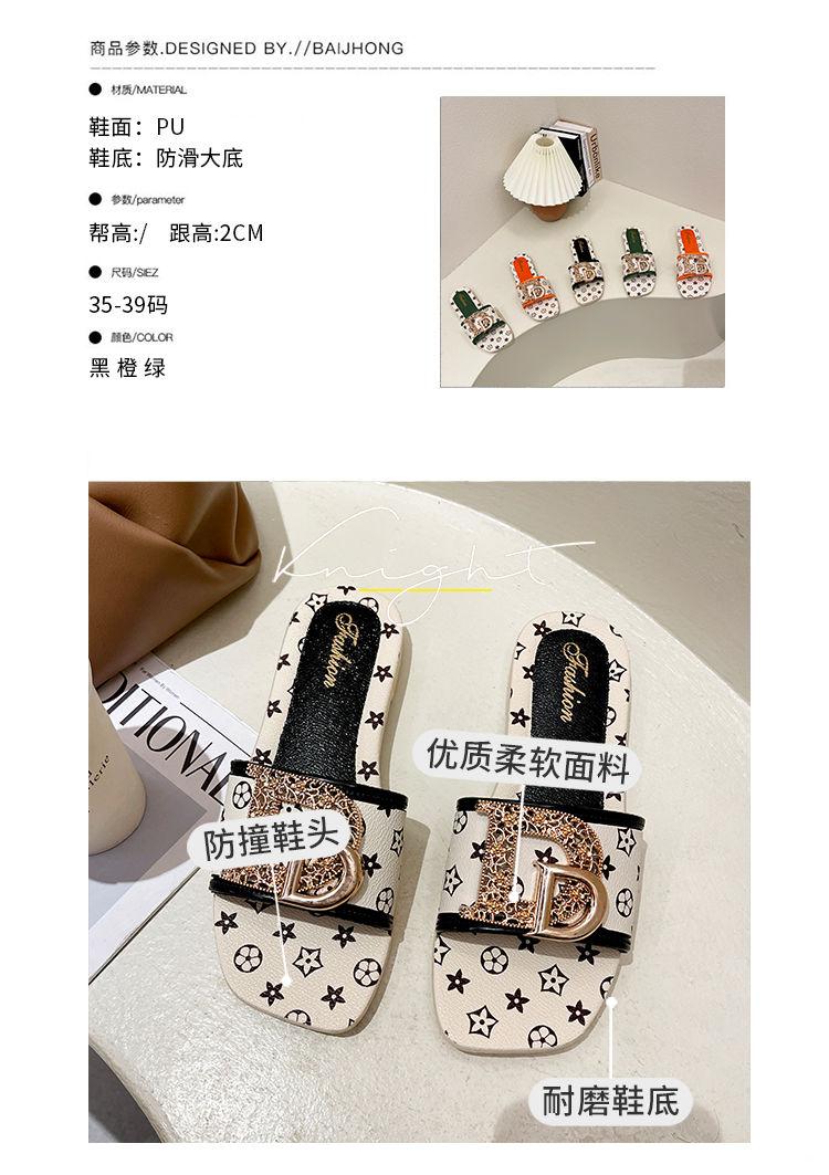 Product Introduction of Dép Lê Phong Cách Cổ Tích Mới Mùa Hè, Dành Cho Nữ, Ins Hợp Xu hướng Dép Đi Chơi Đế Mềm, Nhẹ, Đế Dày, 2023 DéP Slipper Có Quai Women 1