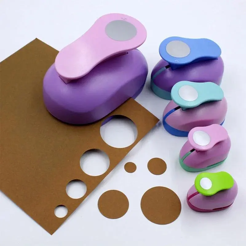 Circle Punch 8/15/25/38/50mm DIY Paper Cutting Color Embossing Punches Scrapbooking Machine Craft Hole Punch Rounder Cutter