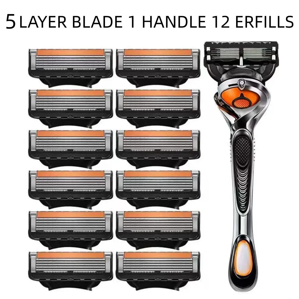 Razor Standar 8pc/12pc blades Men's Razor Blade Replacement Set with Handle Ultra ...